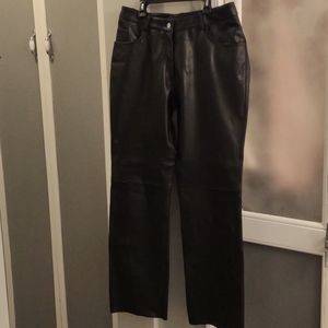 Nicole Miller new york city leather pants